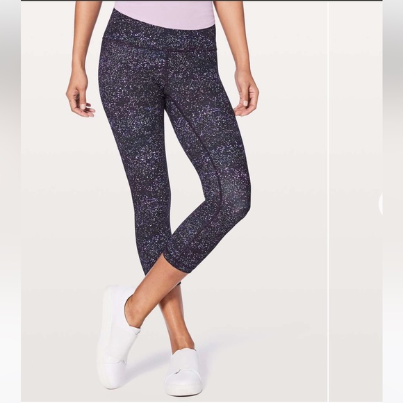 lululemon athletica Pants - Lululemon Wunder Under Crop Hi-Rise 21" Crystalline Multi size 8